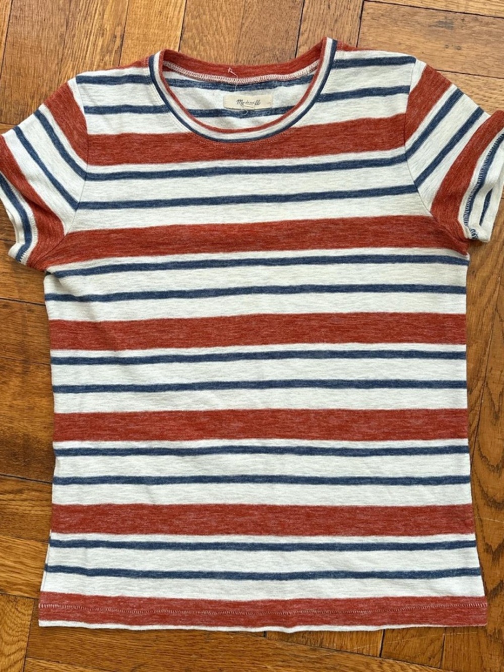 Madewell Striped Short-Sleeve Tee Extra Small